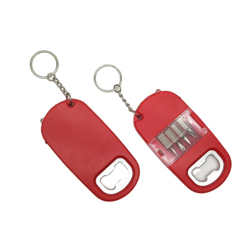 flashlight beer bottle opener key chain